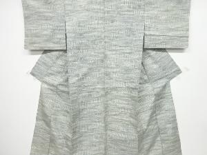 アンティーク　抽象模様織り出し手織り紬単衣着物